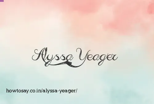 Alyssa Yeager