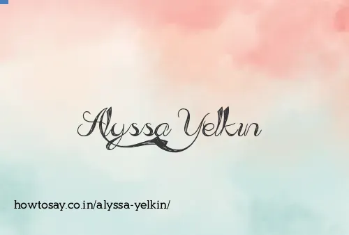 Alyssa Yelkin
