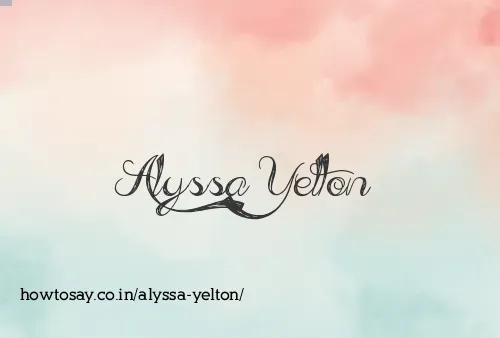 Alyssa Yelton