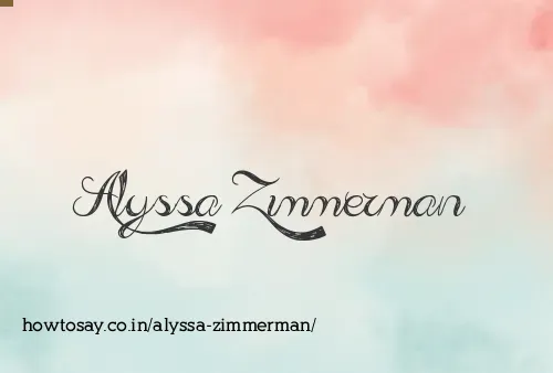 Alyssa Zimmerman