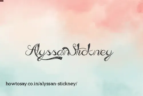 Alyssan Stickney