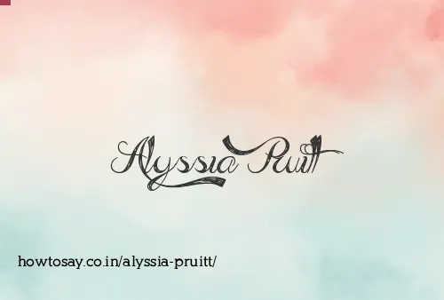 Alyssia Pruitt