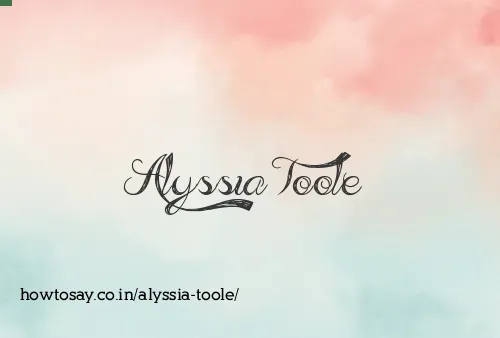 Alyssia Toole