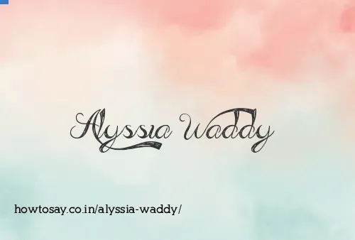 Alyssia Waddy