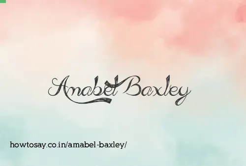 Amabel Baxley