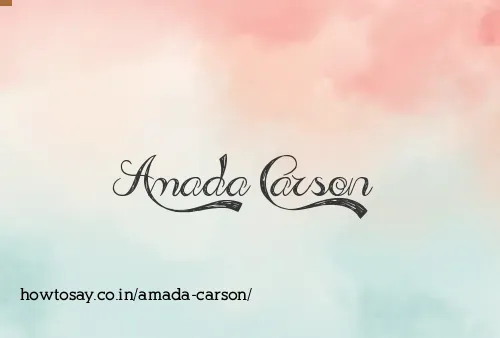 Amada Carson