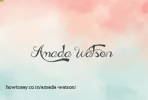 Amada Watson