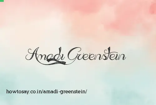 Amadi Greenstein