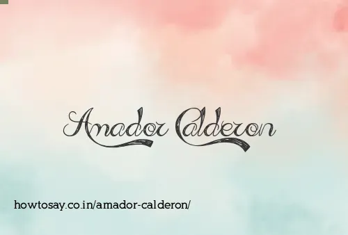 Amador Calderon