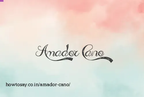 Amador Cano