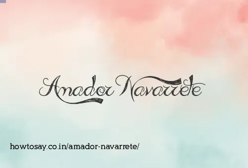 Amador Navarrete