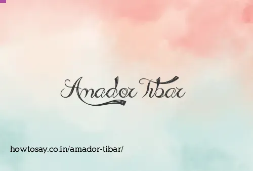 Amador Tibar