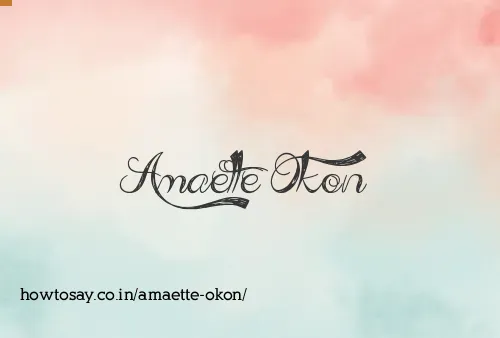 Amaette Okon