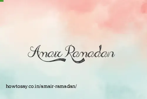 Amair Ramadan