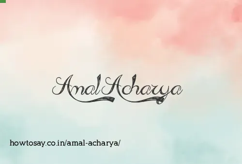 Amal Acharya