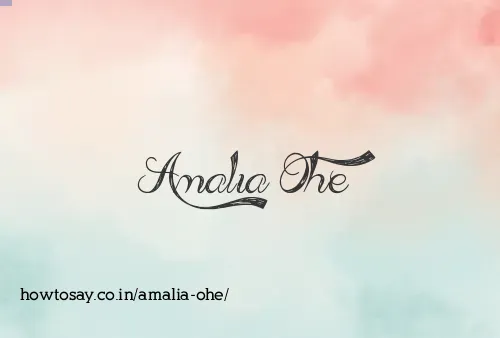 Amalia Ohe