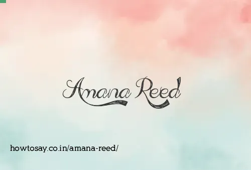 Amana Reed
