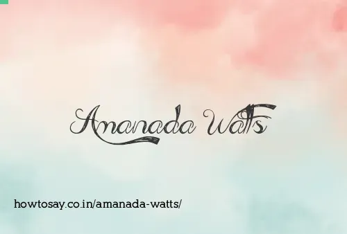 Amanada Watts