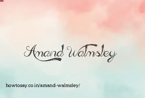 Amand Walmsley