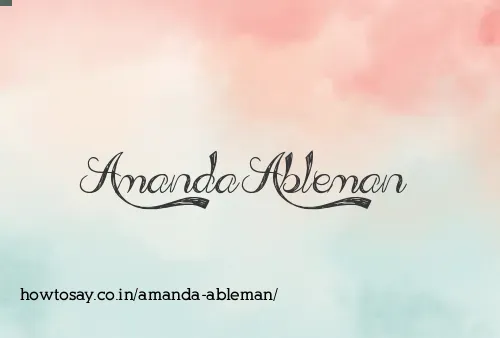 Amanda Ableman