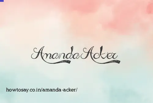 Amanda Acker