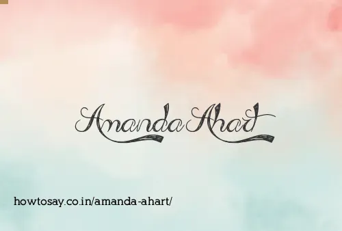 Amanda Ahart