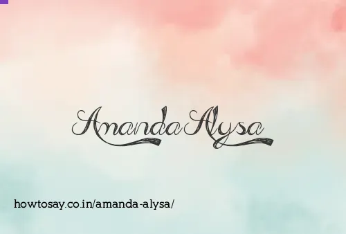 Amanda Alysa