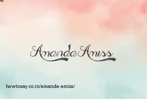 Amanda Amiss