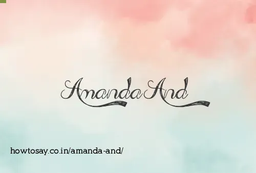 Amanda And