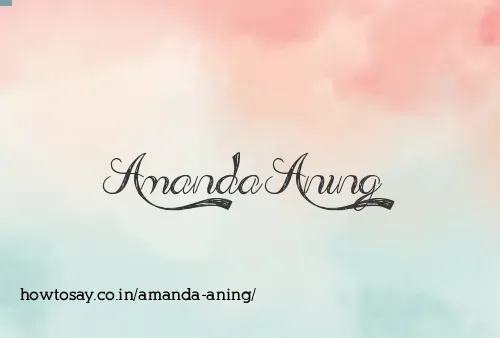 Amanda Aning