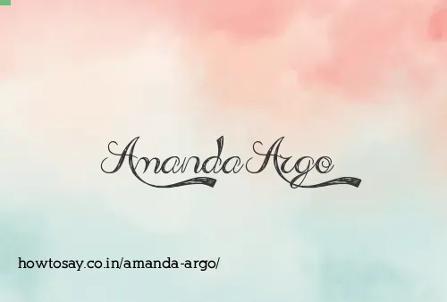 Amanda Argo