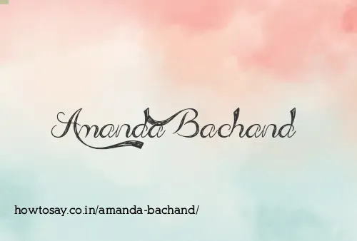 Amanda Bachand