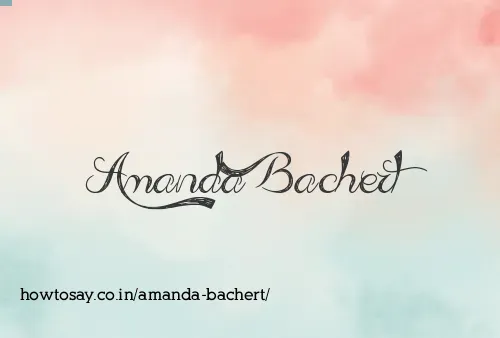 Amanda Bachert