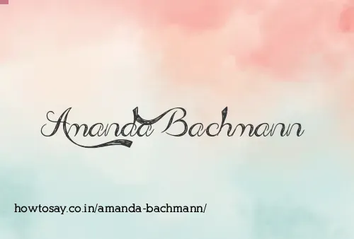 Amanda Bachmann