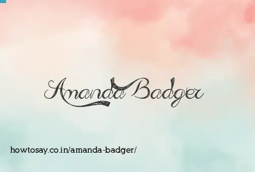 Amanda Badger