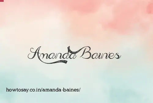 Amanda Baines