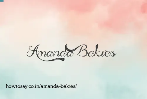 Amanda Bakies