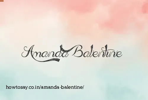 Amanda Balentine