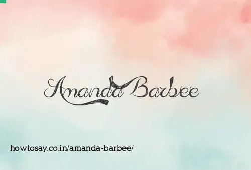 Amanda Barbee