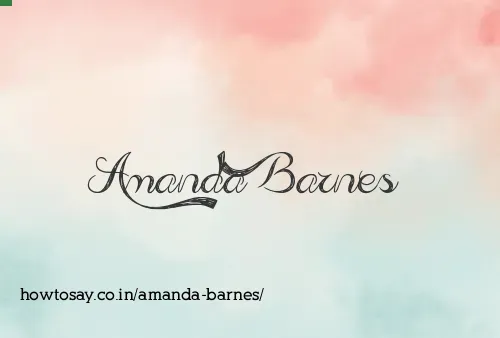 Amanda Barnes
