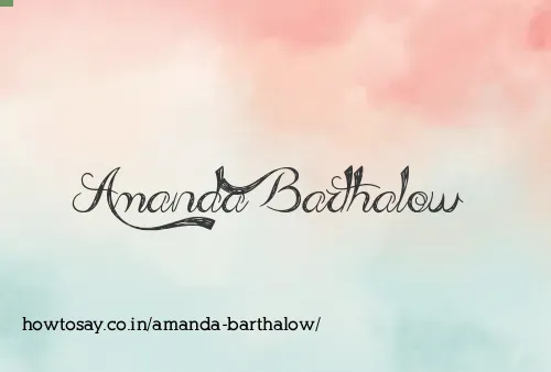 Amanda Barthalow
