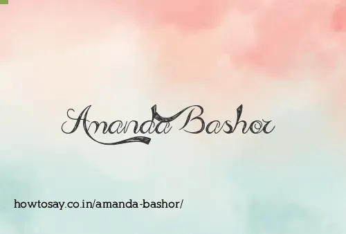 Amanda Bashor