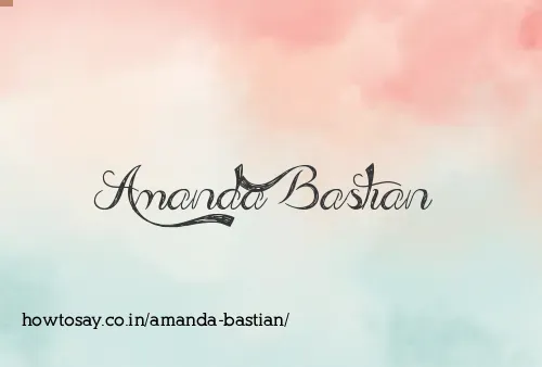 Amanda Bastian