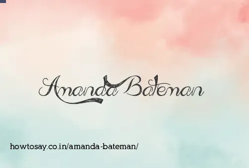 Amanda Bateman