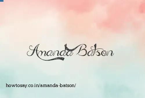 Amanda Batson