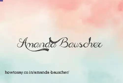 Amanda Bauscher