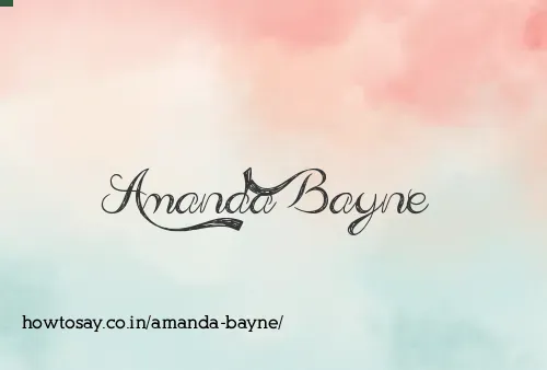 Amanda Bayne
