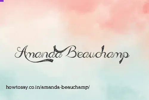 Amanda Beauchamp