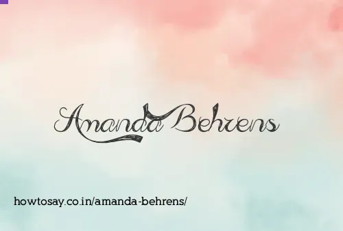 Amanda Behrens