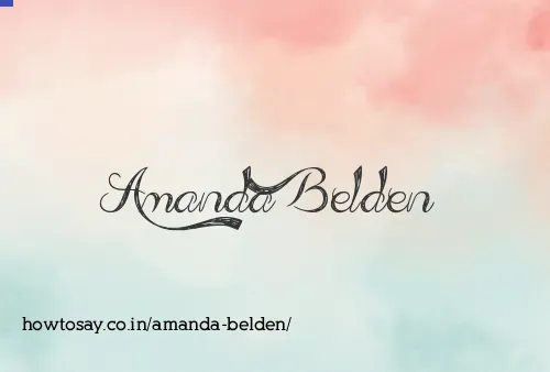 Amanda Belden